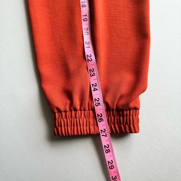 NYCC Orange Elastic Waist Elastic Ankle Cargo Style Pant Size L - Picture 10 of 10